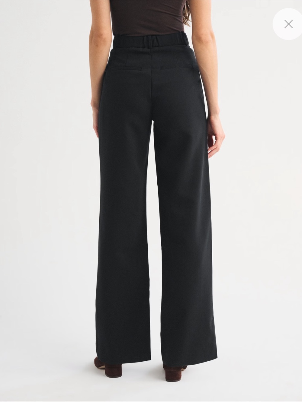 Abercrombie and Fitch Sloane Tailored Trouser Pants Wide Leg Ultra High Long - Picture 2 of 6